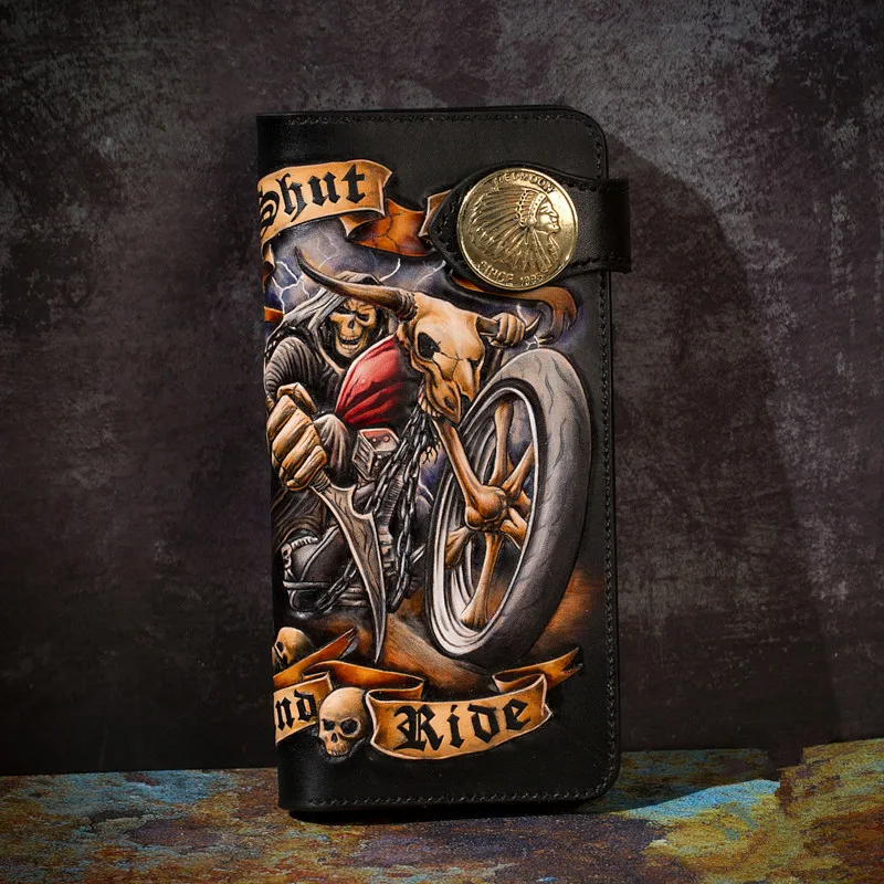 

High-end Wallets Carving The Dark Knight Purses This wallet is for display only, not for sale temporarily