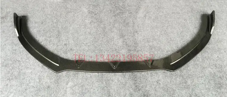 FRONT LIP C Автомобильный передний разветвитель из углеродного волокна для губ+ спойлер на бампер+ Диффузор на задний багажник для Audi A3 Sline S3 Sedan - Цвет: FRONT LIP C