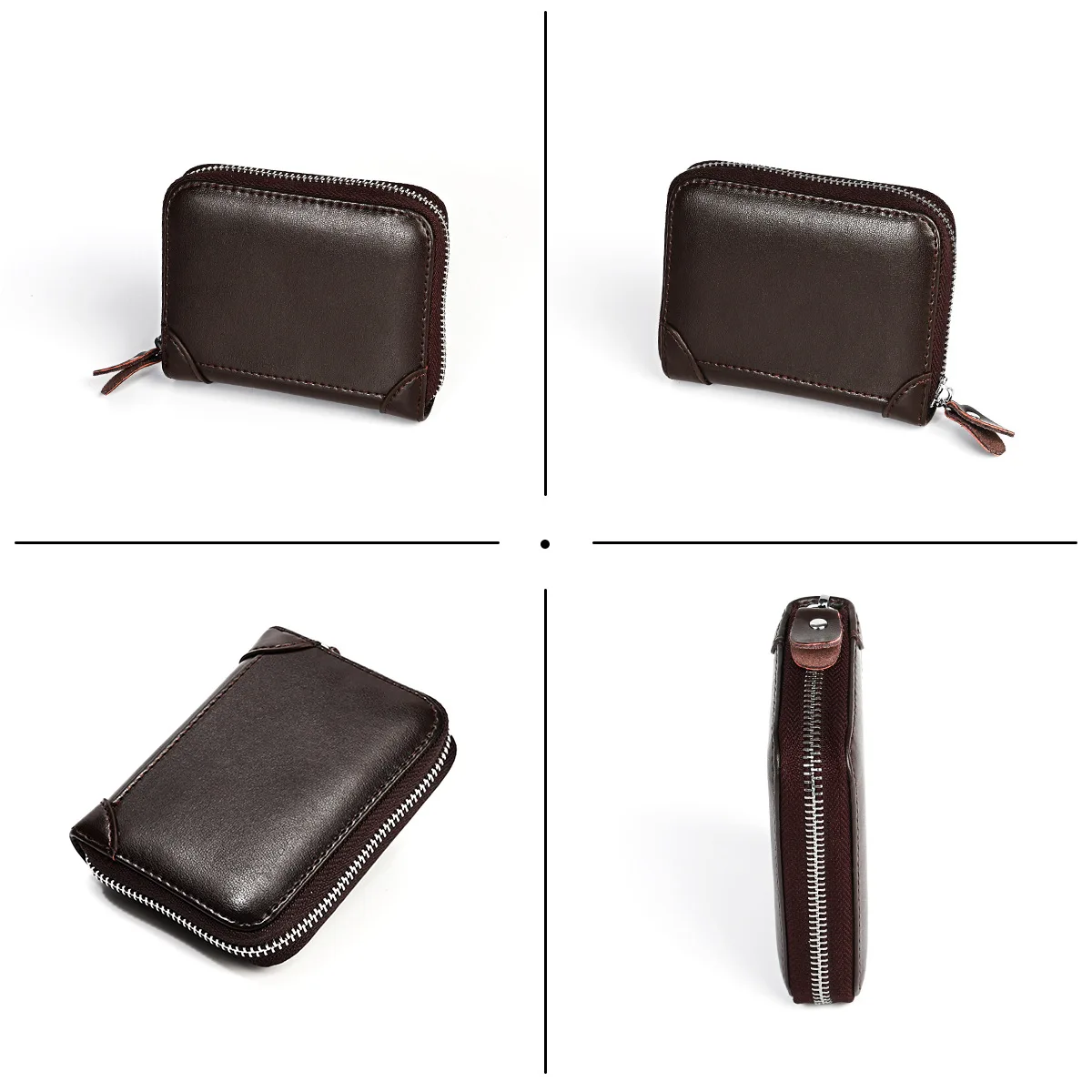 Women Business Card Holder Cow Leather Card Wallet Prevent RFID Female Credit Card Holder New Arrival Porte Carte Tarjetero Muje