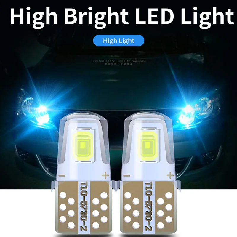 WTS 300 шт. светодиодный W5W T10 194 168 5730 2SMD фонарь для парковки авто Клинообразная лампа