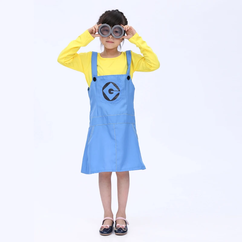 Free shipping 2016 now Halloween costumes Children's Day doll small yellow cartoon show clothing cute girls cosplay costume |