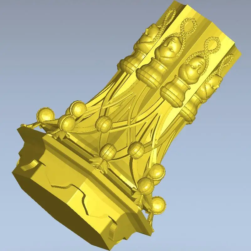 Высокое качество новая 3D модель для cnc мебель украшения резная фигурка