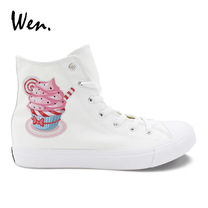 Вэнь унисекс кроссовки оригинальный дизайн Еда Серии кексы Барбекю Гамбургер