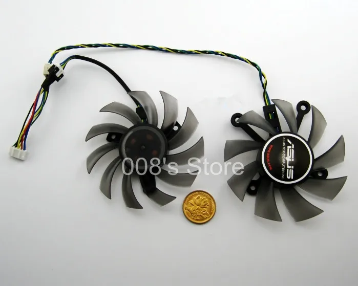 New Graphics Card GPU Cooler Fan For ASUS GTX680 650 GTX560Ti ENGTX560 HD7850 DC2-2GD5 HD7770 EAH6950/5830/8600/9800 GTS 450/460 |