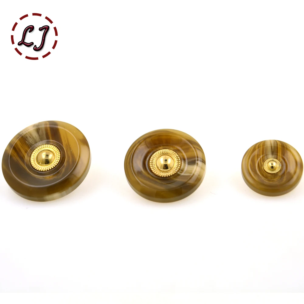 Круглая полимерная пуговица 10 шт./лот абрикосового и черного цветов пластиковые