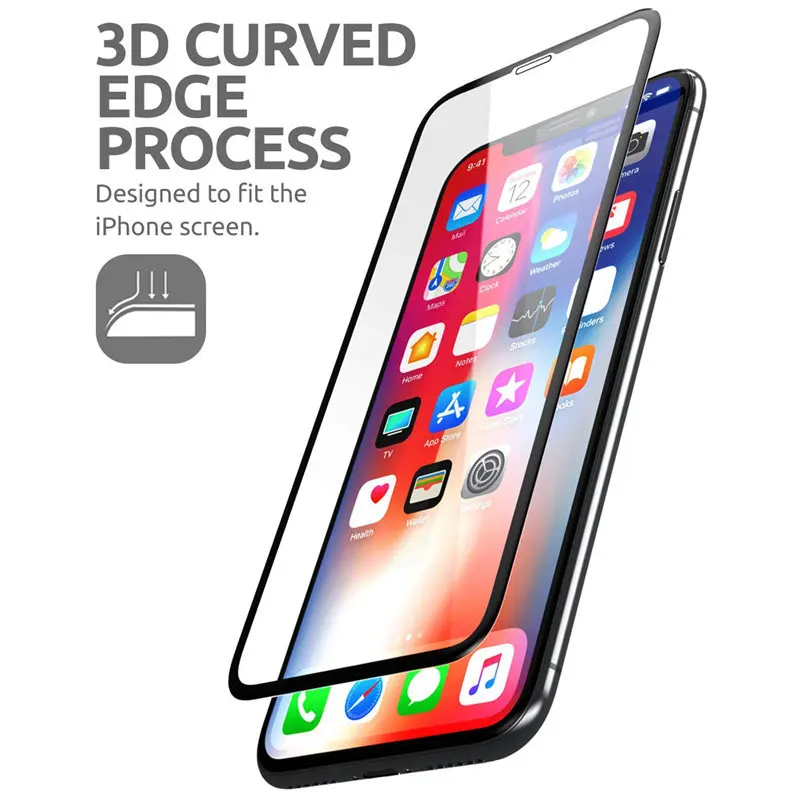 Для iPhone XR 6 1 &quotSUPCASE против царапин Премиум 3D изогнутые края Анти ударное