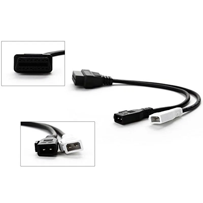 10 шт./лот OBD 2 Кабели для Audi/VW/Seat/Skoda 2x2 + 16 Pin Автомобильный детектор OBD2