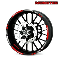 motorcycle wheel sticker decal reflective rim suitabl for ducati monster 1200sr 821 796 696 1000 900 s4r s4 400 620 695