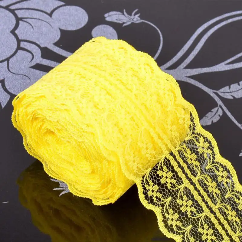 Lace Roll Spool Fabric Ribbon Netting Wedding Decoration Trim Garment Apparel Tulle Party Supplies 45mm*10M | Дом и сад