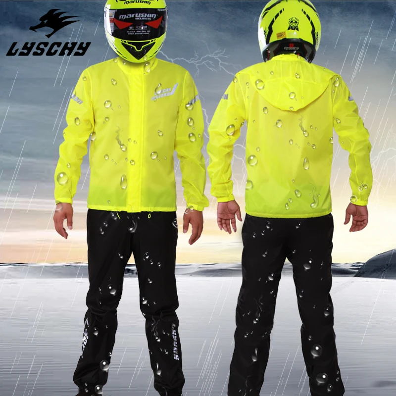 Мотоциклетный дождевик 100% водонепроницаемый куртка для мотокросса | Автомобили