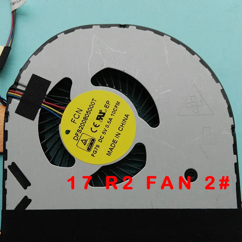 Новый оригинальный вентилятор радиатора для DELL Alienware 15 17 R1 R2 R3 CPU GPU Вентилятор