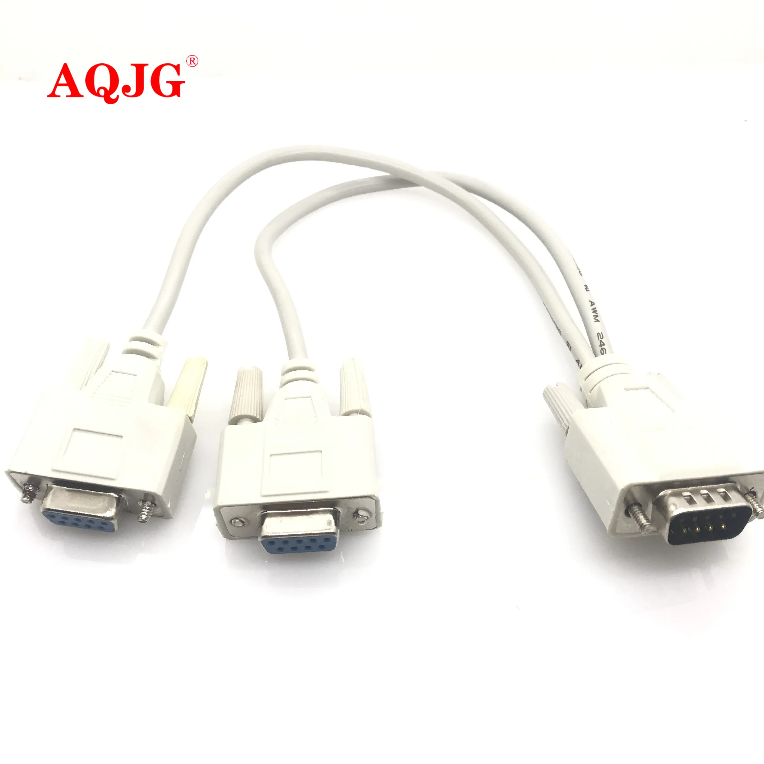 

DB9 9Pin 1 to2 Rs232 Serial Cable Splitter Directly Connected COM 2 in 1 Data Cable Male to Femalefor Cash Register POS Display