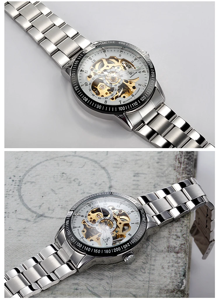 Мужские механические наручные часы-скелетоны с автоподзаводом | Наручные часы