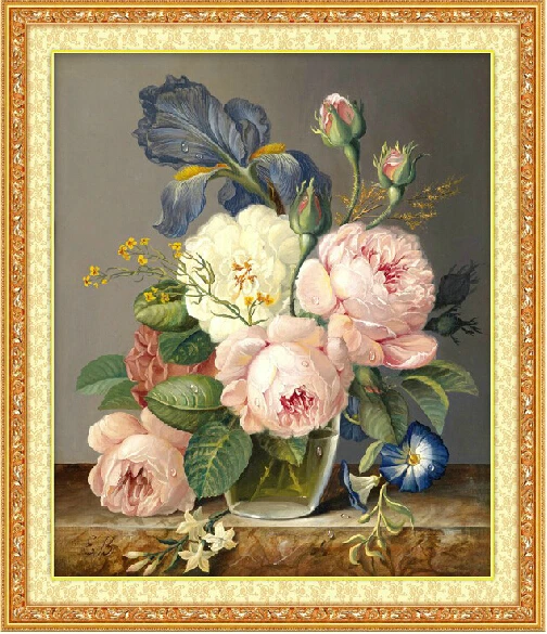 Рукоделие вышивка крестиком своими руками наборы для вышивки узоры пиона