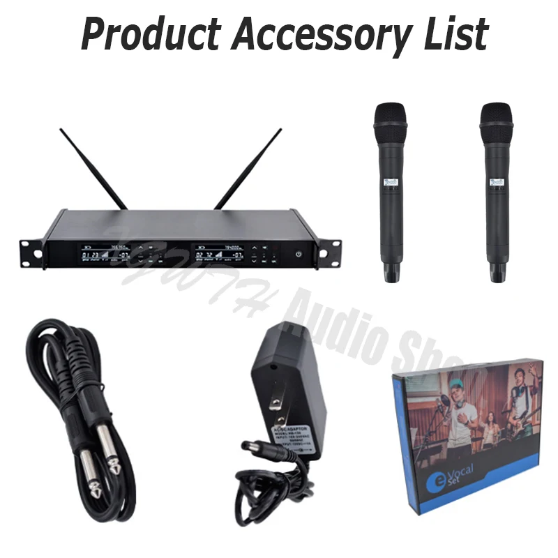 UHF Беспроводная микрофонная система с UR24D Mic Mics караоке 2 Динамический Ручной