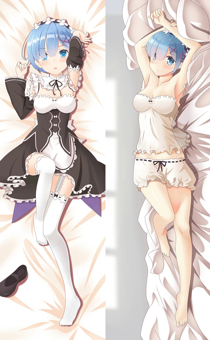 Июля обновление аниме Re Zero Hajimeru Isekai Seikatsu Emilia Rem Ram Beatrice Dakimakura наволочки - Цвет: 66048