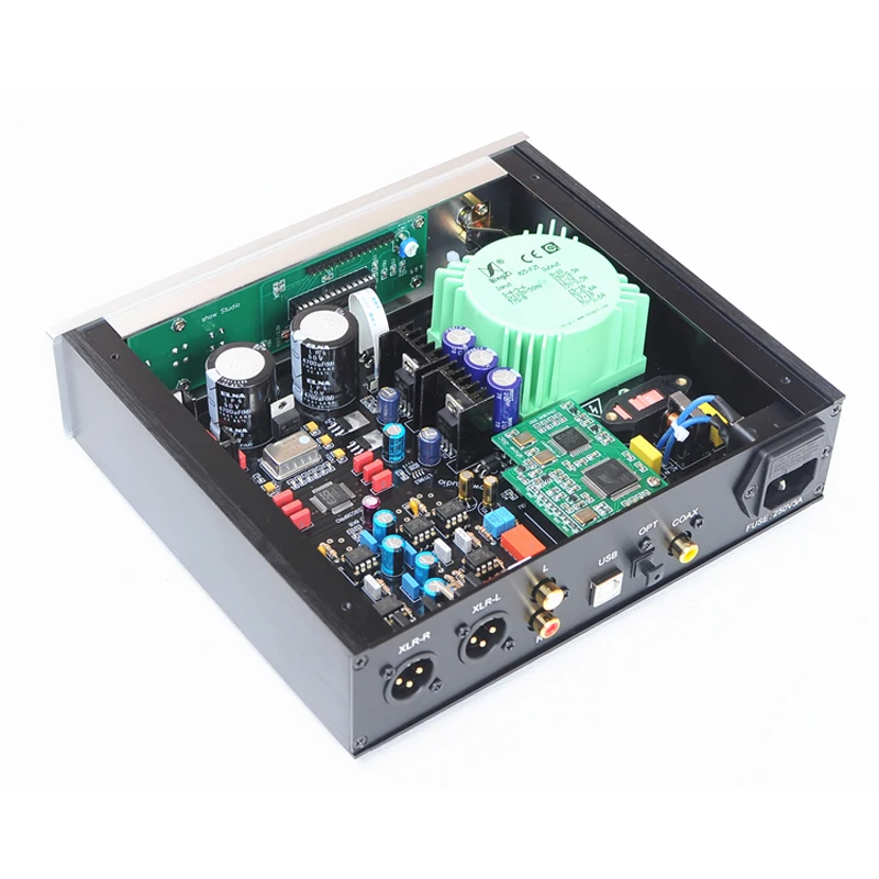 Lusya OPA604AP/AD797AN ES9038PRO Amanero USB интерфейс декодер DSD XLP с пультом дистанционного