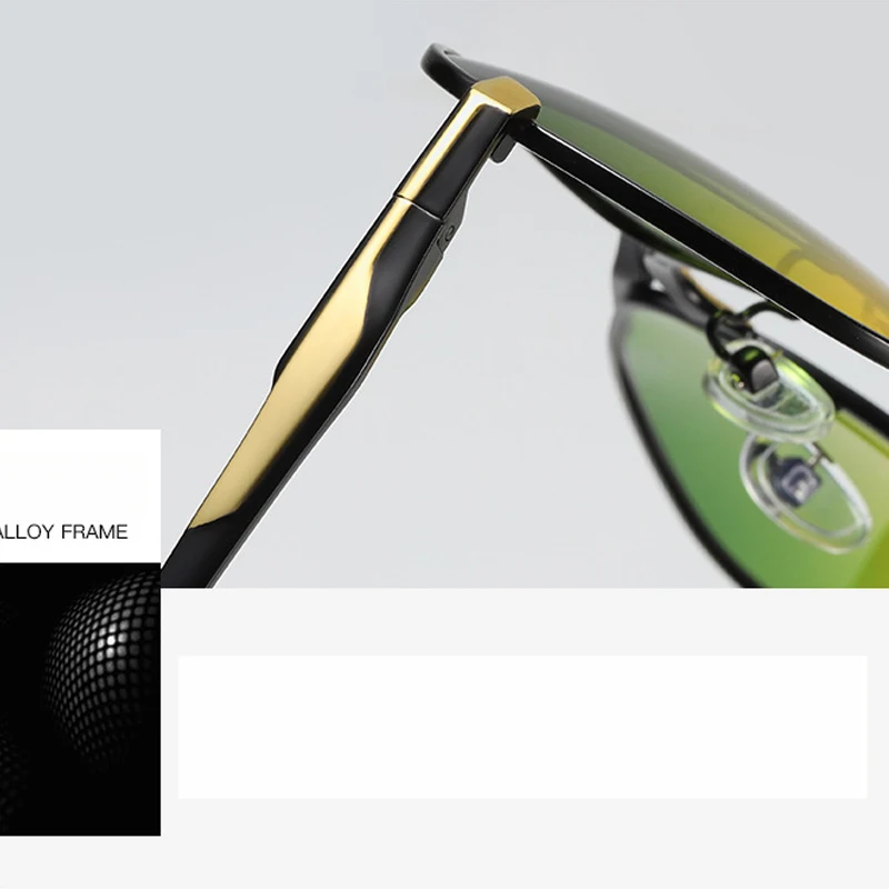 Очки ночного видения Поляризованные день и ночь винтажные очки Hombre Oculos Masculino Veithdia