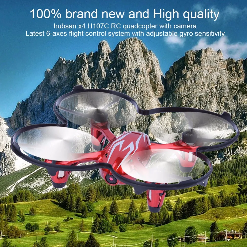 Original Hubsan H107C X4 CAM 2.4G 4CH RC Quadcopter Helicopter Drone RTF with HD Camera LED Lights Remote Control Toys | Игрушки и хобби