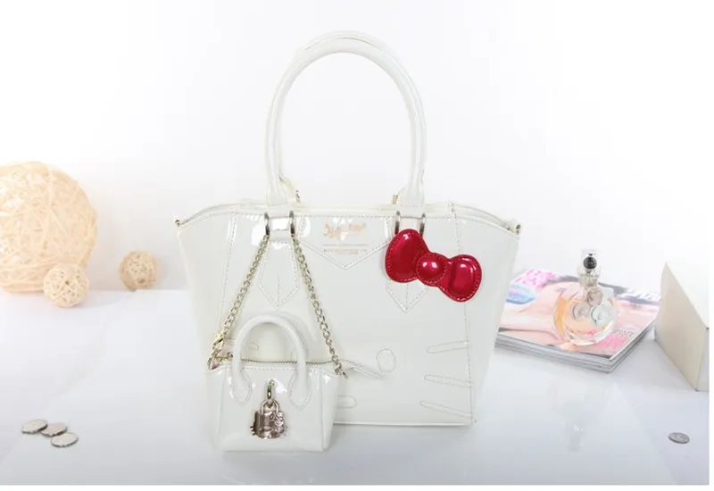 Рисунок «Hello kitty» 2 в 1 сумка кошелек+ маленькая сумка для монет XW-14511