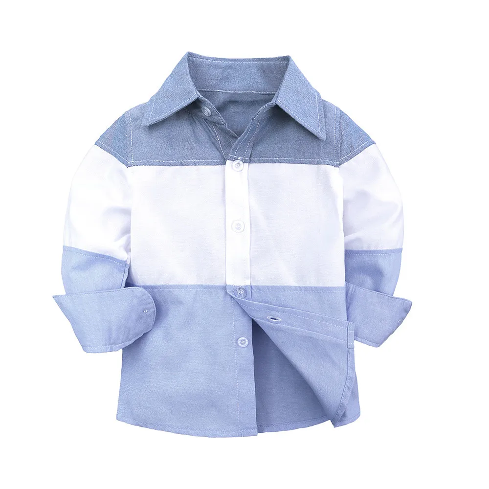 Toddler Infant Baby Boys Gentleman Striped Long Sleeve Rainbow T Shirt Tops Denim Hole Pants Set Outfits |