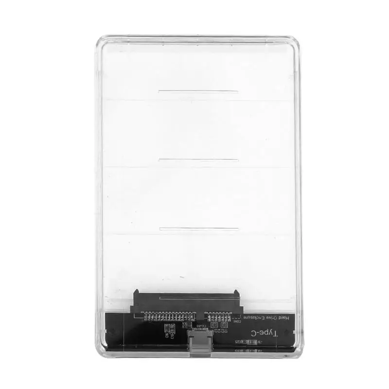 Carcasa de disco duro transparente 2 5 pulgadas tipo C Sata 3 0 sin herramientas Гбит/с USB 1 caja para caj | Компьютеры и офис