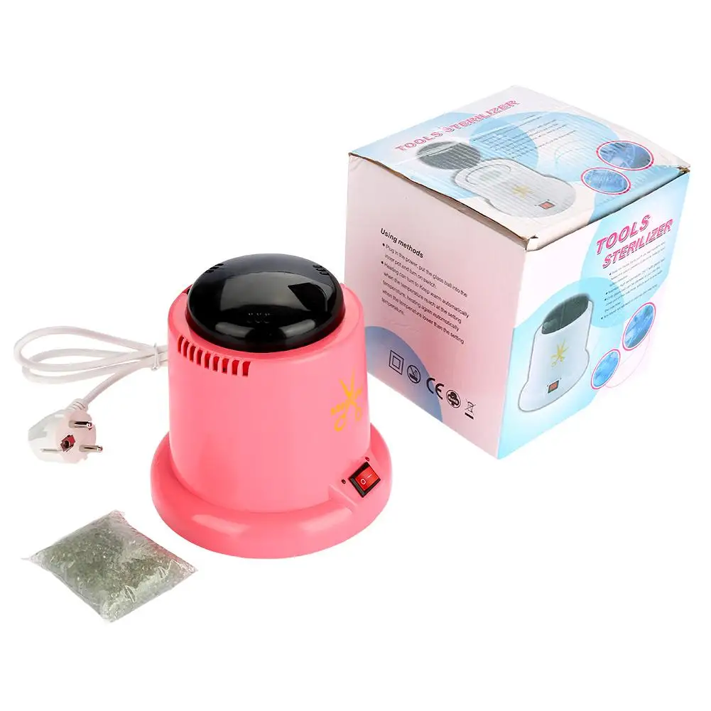 EU Plug Pink Ножницы-пинцет татуировки стерилизатор дезинфицирующая машина маникюр стерилизатор коробка иглы татуировки приспособления для ухода за ногтями Microblading - Цвет: EU Plug Pink