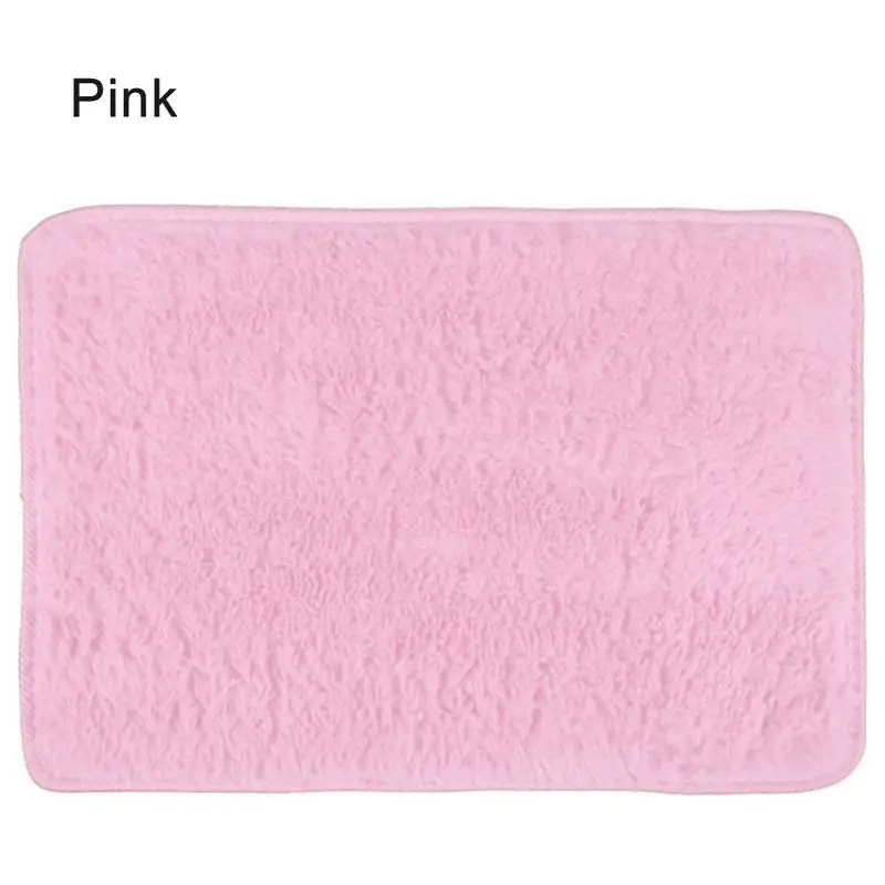 Pink Ковер для гостиной, диван, чайный столик, прихожая, противоскользящий, лохматый ковер, пушистый ковер, коврик для пола, двери, коврики для свадебной комнаты, спальни, шелковый ковер для волос - Цвет: Pink