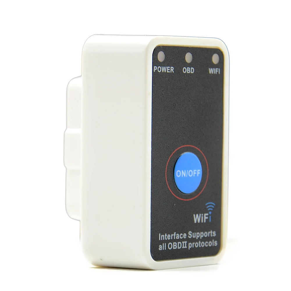 Диагностический инструмент Super Mini ELM327 Wi-Fi ELM 327 2016 новый белый OBD2 OBD ii CAN-BUS