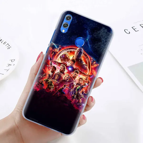 03 Чехол для телефона Marvel Мстители супер герои для huawei Honor 8X 8A Pro 8C 8S 9 10 Lite 20i Honor Play Y7 Y9 чехол - Цвет: 03