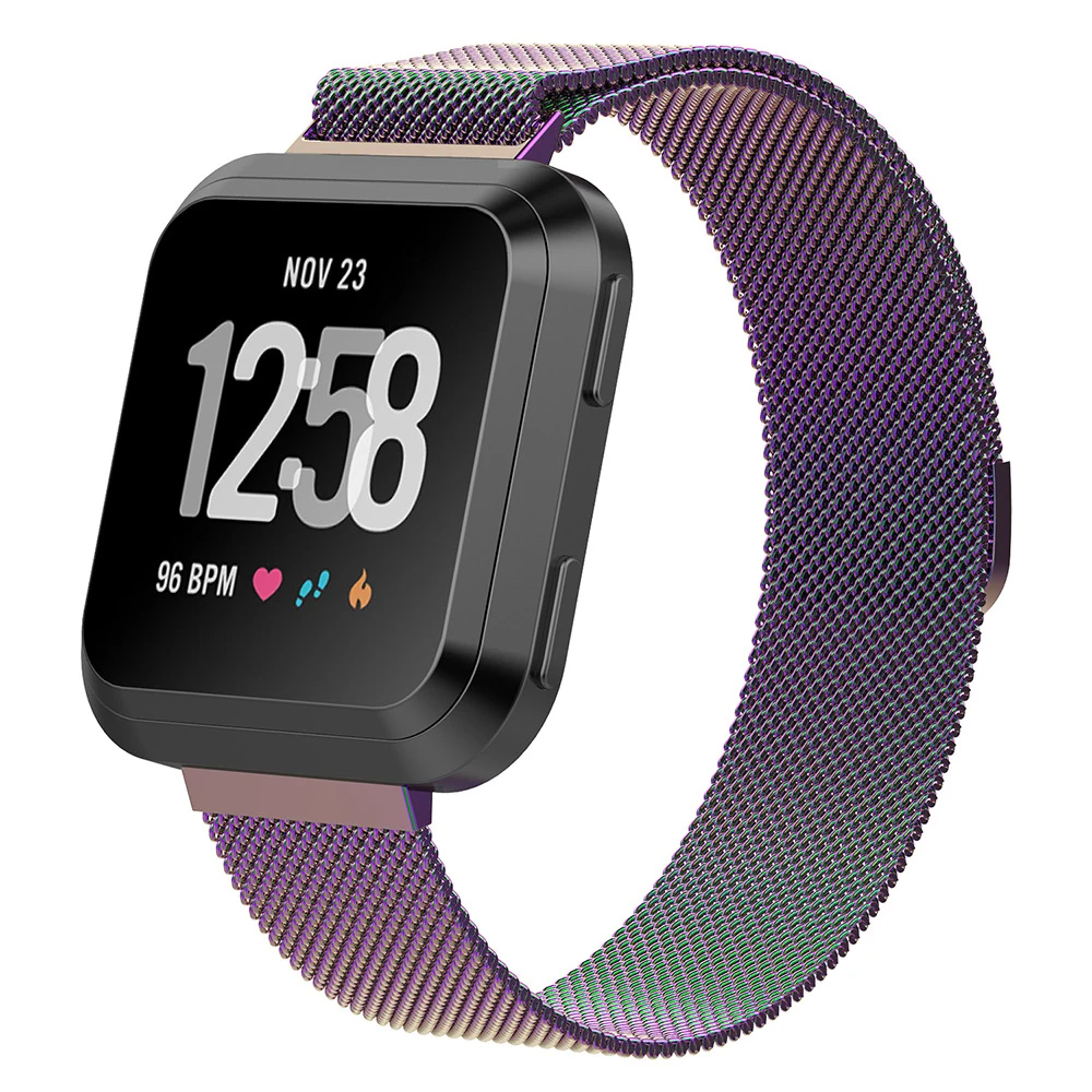 Essidi Milanese Magenetic браслет ремешок для Fitbit Versa металлический браслет часы ремешок петля