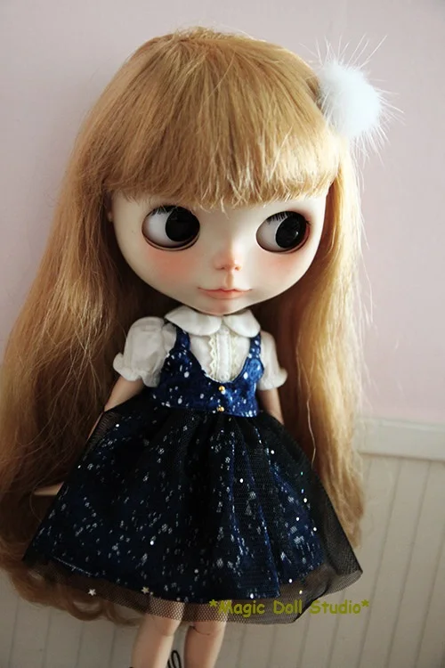 [MG331] Новинка 2019 бесплатная доставка Кукольное платье Neoblythe # платье-жилет с узором