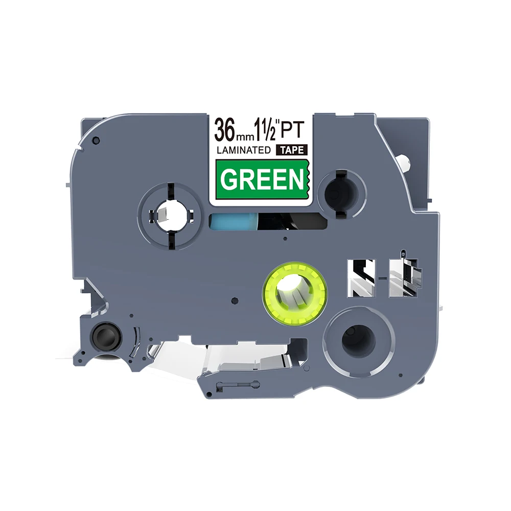 White On Green 1 шт. совместимая лента Tz263 TZe-263 для Brother P-touch TZ ламинированные ленты 36 мм синий на белом PUTY принтер ленты - Цвет: White On Green