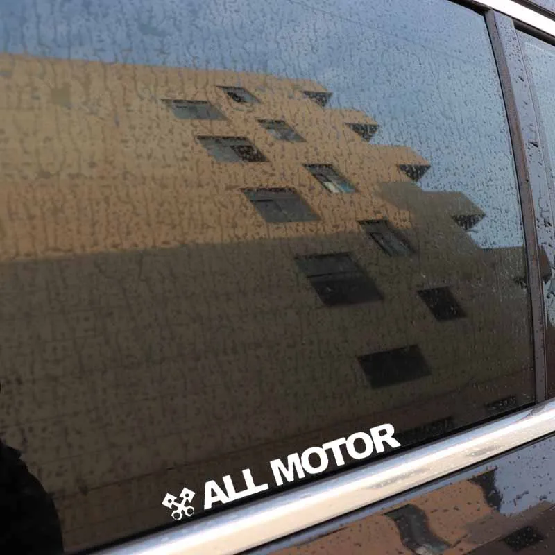 YJZT 13.9X1.7CM ALL MOTOR Funny Vinyl Decal Car Sticker Jdm Normally Aspirated Black/Silver C26-0013 | Автомобили и мотоциклы