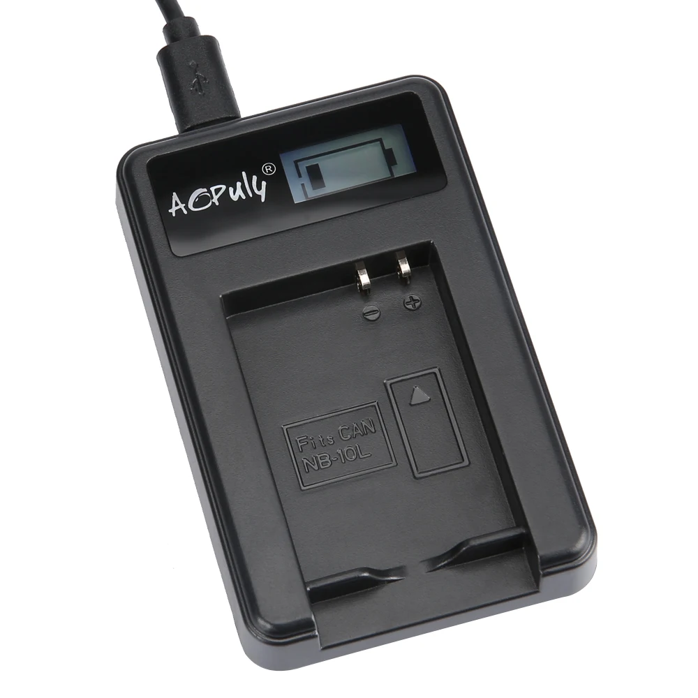 Аккумуляторная батарея 7 4 В NB 10L NB10L Аккумулятор для камеры + ЖК USB зарядное