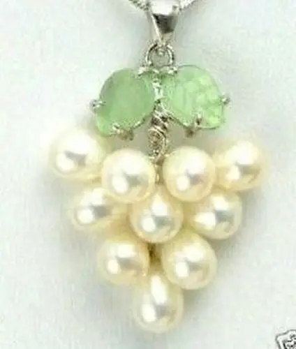 DYY жемчуг зеленый нефрит подвеска виноград ожерелье 5 27 27|pendant necklace|necklace necklacegreen jade