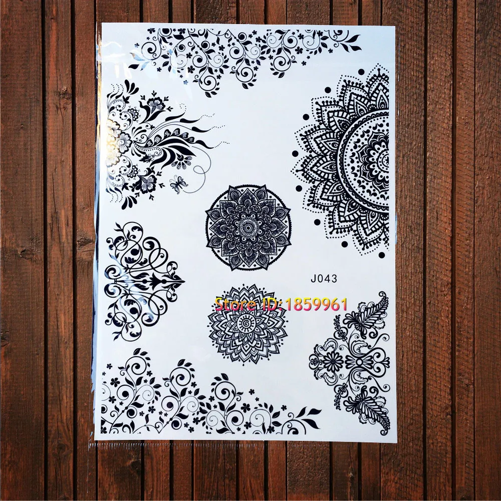 Новинка хна с черными чернилами поддельный чокер тату боди-арт рисование руками