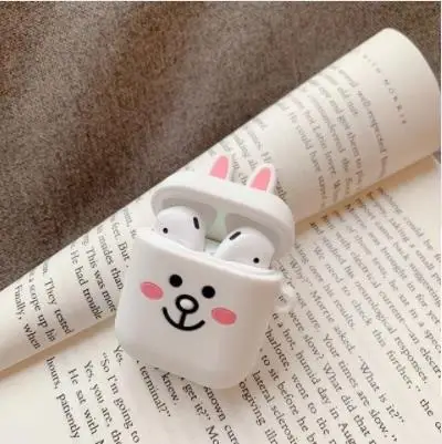 1 Мультяшный беспроводной Bluetooth чехол для наушников для Apple AirPods силиконовый зарядный чехол для наушников Защитный чехол для AirPods - Цвет: 1