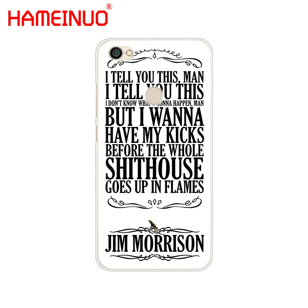 Чехол для телефона HAMEINUO The doors JIM MORRISON чехол Xiaomi redmi 5 4 1s 2 3 3s pro PLUS note 4X 4A 5A|Бамперы| |