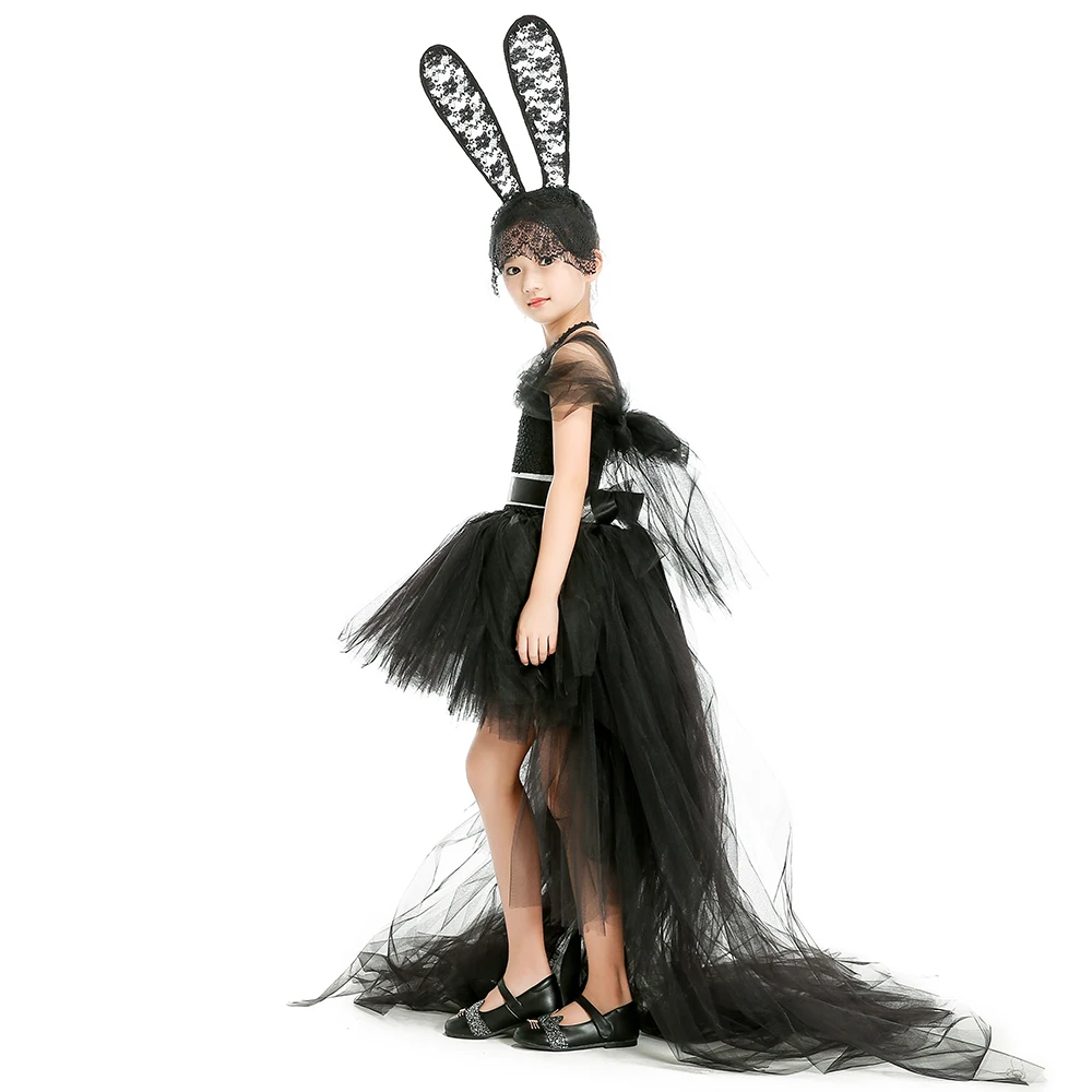 Платье принцессы из тюля с шлейфом для маленьких девочек вечерние платья на день