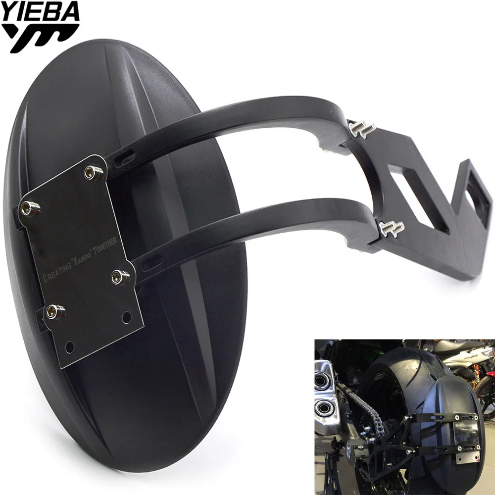 

Motorcycle Rear Fender Aluminum Bracket Black Platic Fender FOR YAMAHA MT09 MT-09 MT 09 FZ09 FZ-09 FZ 09 2014 2015 2016