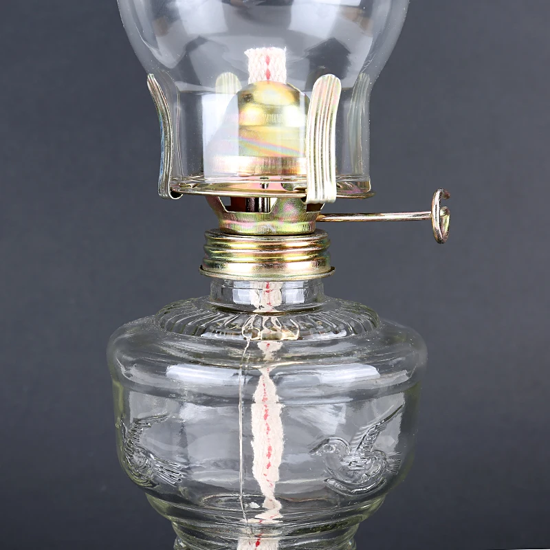 Advance Booking 32cm Glass Kerosene Lanterns Oil Lamp Glass Classic Retro Family Decorative Lights image 3
