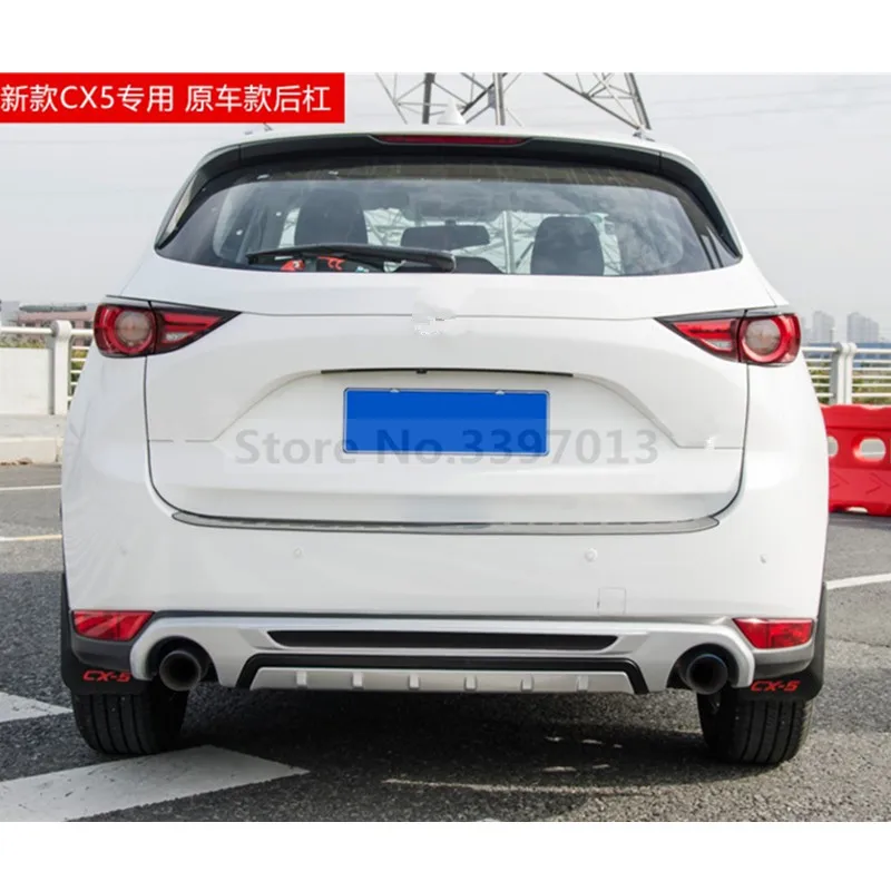 Автомобильный Стайлинг для Mazda CX-5 CX5 Передний+ задний бампер диффузор бампер Защита для губ защитная накладка ABS хромированная отделка