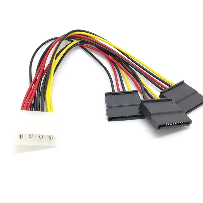 Новый 4 булавки IDE Molex до 3 Serial ATA SATA Мощность разветвитель кабеля разъема |