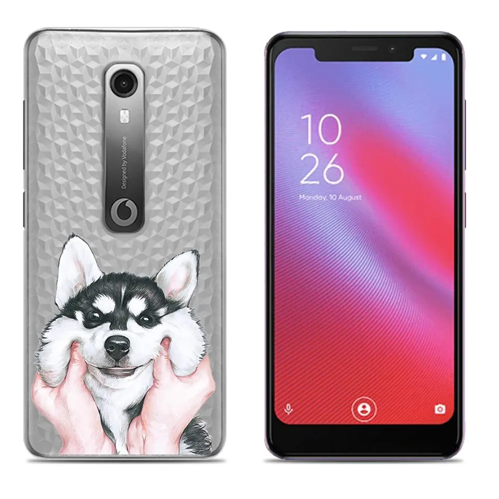 Husky Чехол для телефона Vodafone Smart N10 с художественным рисунком прелестный, в мультяшном стиле, из термопластичного полиуретана Мягкий силиконовый чехол - Цвет: Husky