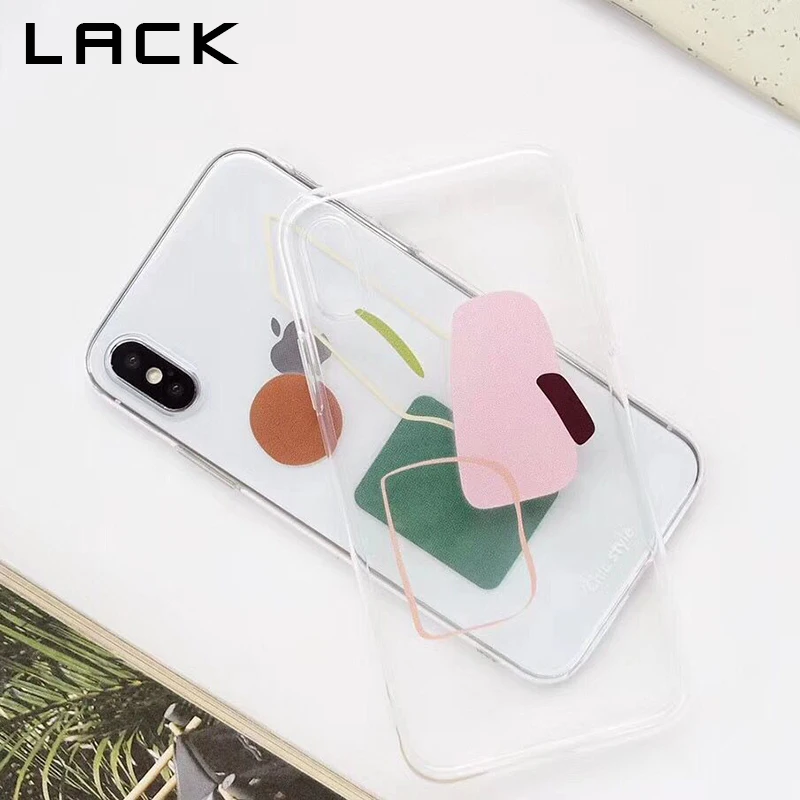 Абстрактный геометрический чехол для iPhone X 6 S 7 8 Plus ультратонкий из ТПУ задняя