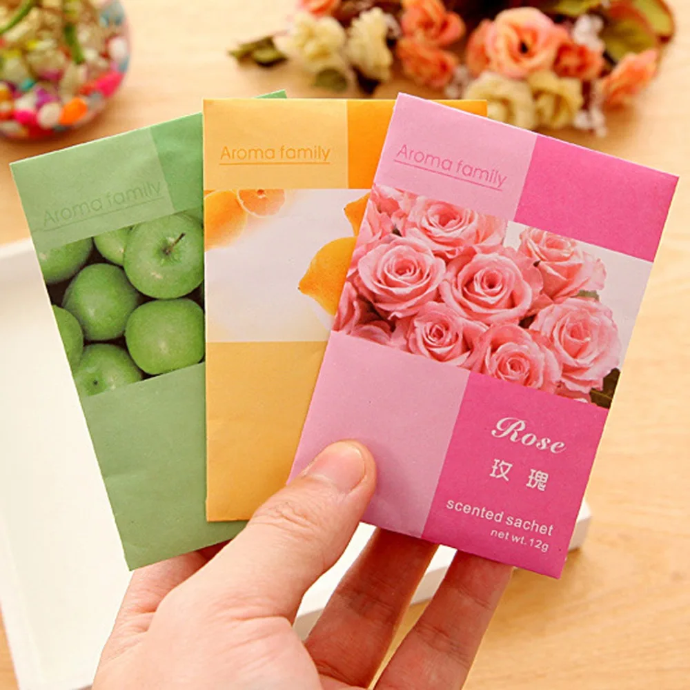 3 bags Mini Natural Perfume Air Freshener Vanilla Sachets Paper Fragrance Bag Scented | Красота и здоровье