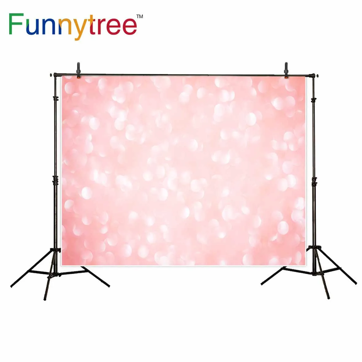 Фоны funnytree для фотостудии bokeh абстрактный розовый halo shine Профессиональный фон