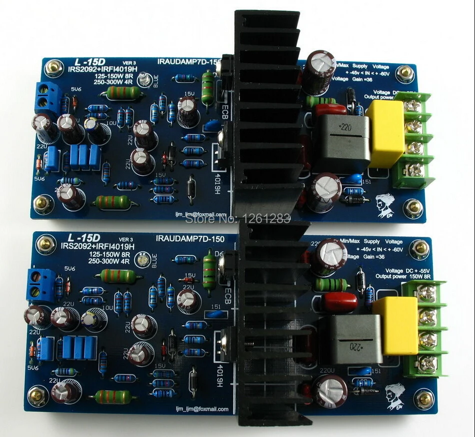 LJM DIY усилитель в сборе плата L15D цифровой аудио готовая IRS2092 IRFI4019H|assembled amplifier