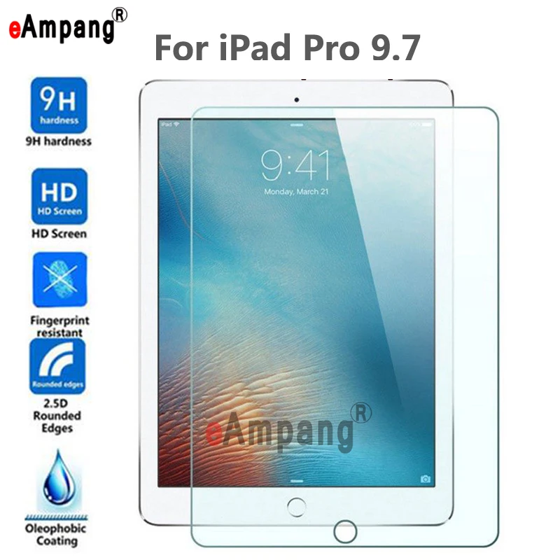 Прозрачная защита экрана из закаленного стекла для Apple iPad Pro 9 7 A1673 A1674 A1675 планшет с